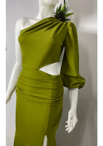 Tek Omuz Pencere Detay Abiye indirimleri