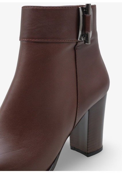 Lora Kadın Topuklu Bot Kahve modelleri