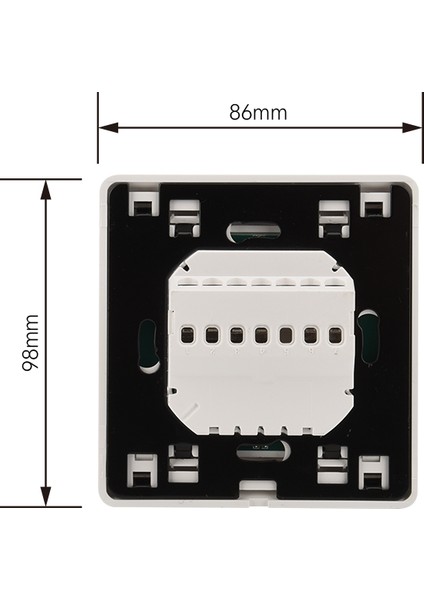 Analog Kablolu Termostat Merallı C430B Beyaz 16A 3.5kw modelleri