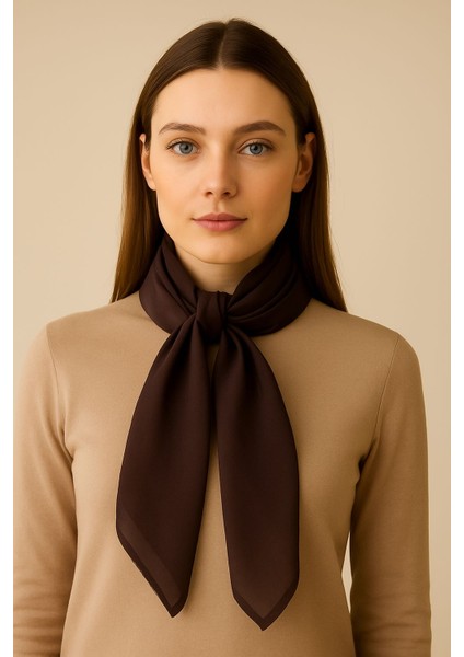 Kahverengi Fular Aksesuar Şal
