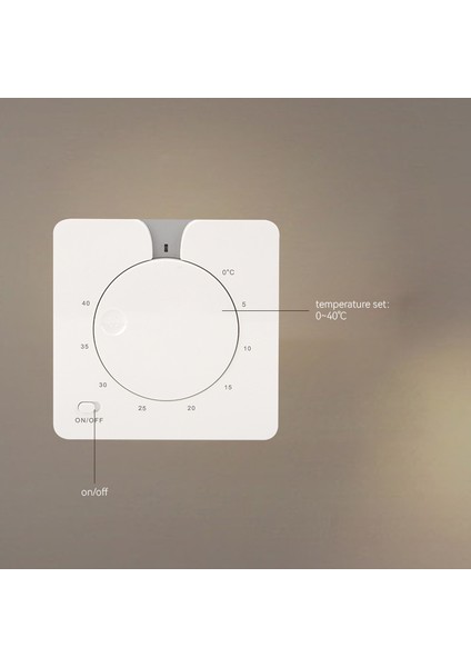 Analog Kablolu Termostat Merallı C430B Beyaz 16A 3.5kw indirimleri