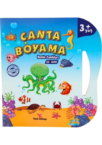 Çanta Kitap Boyama Kitabı Deniz Canlıları