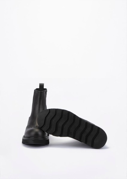 Pıa Siyah Baskılı Deri Bot fiyatları