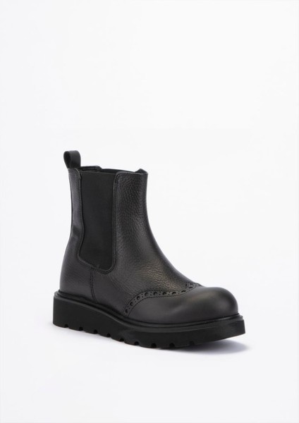 Pıa Siyah Baskılı Deri Bot fırsatları