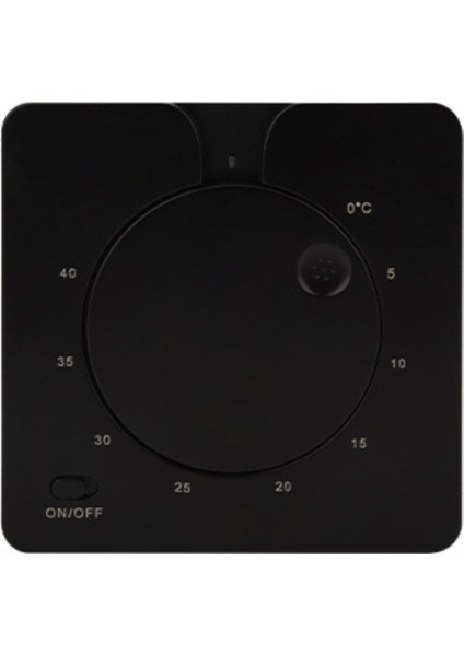 Analog Kablolu Termostat Merallı C430S – Siyah Mat 16A 3.5kw