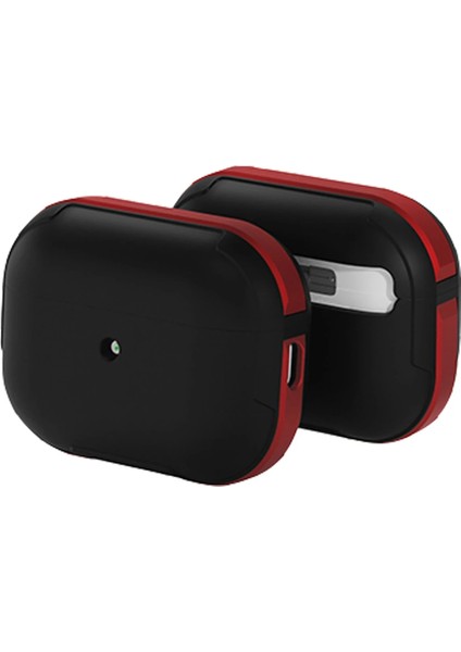 Rdbydn Movenchy Airpods 3 (3.nesil) Mo-A8 Armor Kılıf - Kırmızı