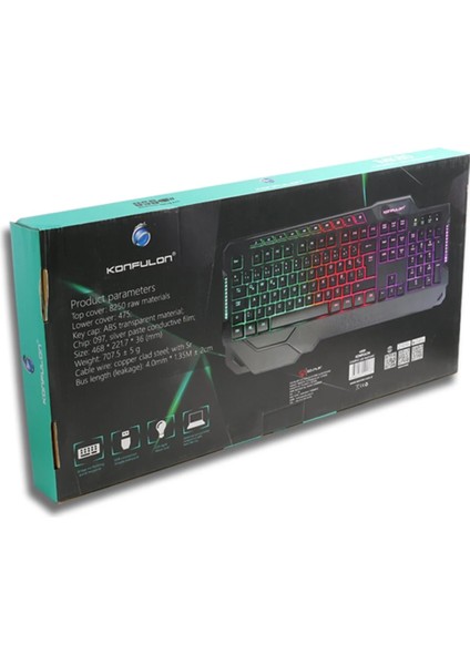 Rdbydn Konfulon MK80 Rgb Işıklı Türkçe Q Kablolu Meik Hisli Klavye indirimleri