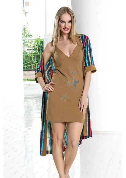 Lady Yıldız Bayan Gecelik Sabahlık Takım