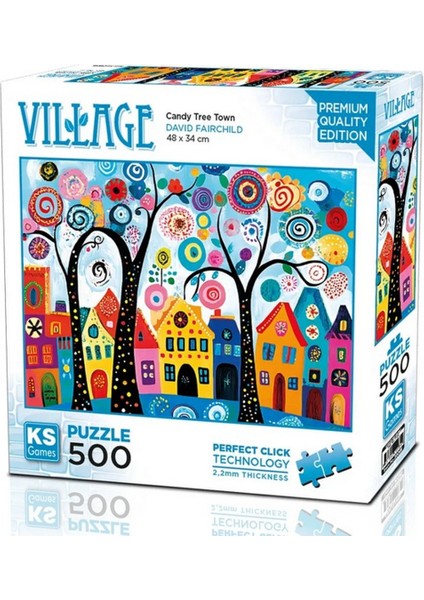 Ks Games Candy Tree Town Puzzle 500 Parça