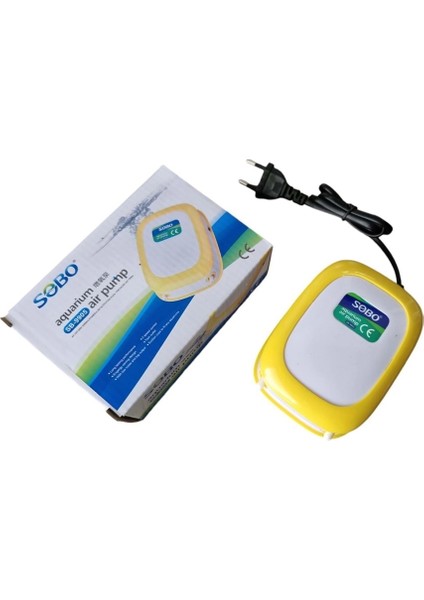 Ayarlanabilir Çift Çıkışlı Akvaryum Hava Motoru SB-9905