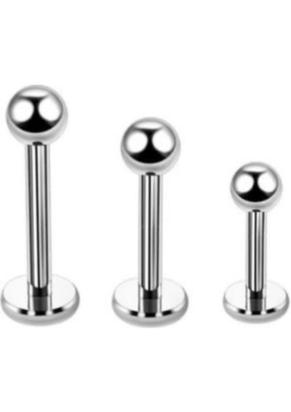 Kulak Piercing - Flatback Labret Piercing - 316L Cerrahi Çelik ,farklı Boyut Seçenekleri fiyatları