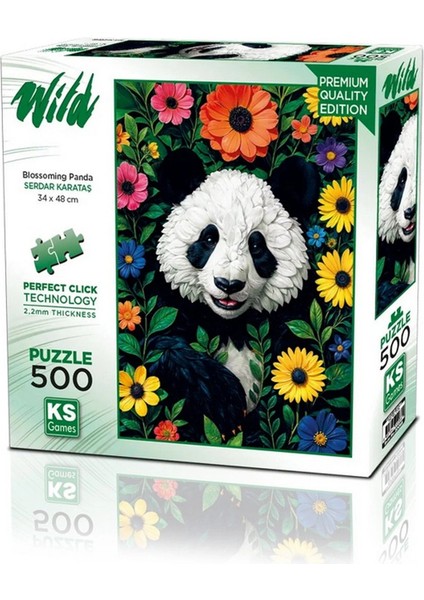 Ks Games Blossoming Panda Puzzle 500 Parça