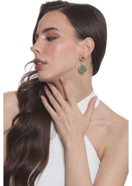 Kadın Çivili Model Altın Renk Tel Sarma Tasarım Kedigözü Küpe indirimleri