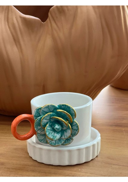 Hanmdmade Rose Gold Fincan- Tabaklı 1 Adet fiyatları