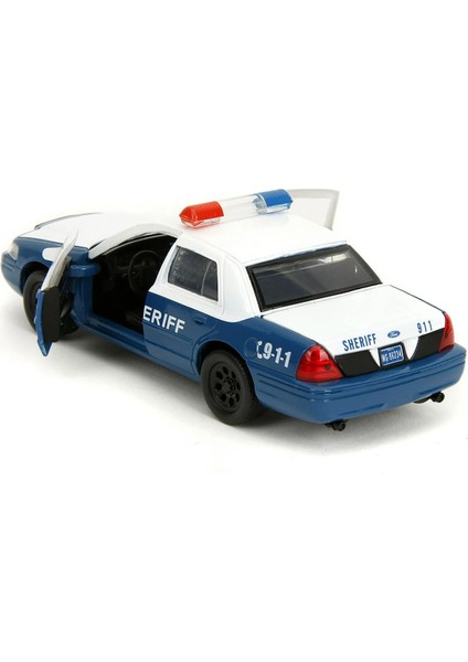 The Walking Dead Rick Grimes Ford Crown Victoria Sheriff Polis Koleksiyonluk Metal Model Araba-10 cm modelleri