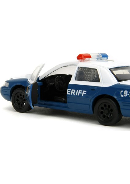 The Walking Dead Rick Grimes Ford Crown Victoria Sheriff Polis Koleksiyonluk Metal Model Araba-10 cm fırsatları
