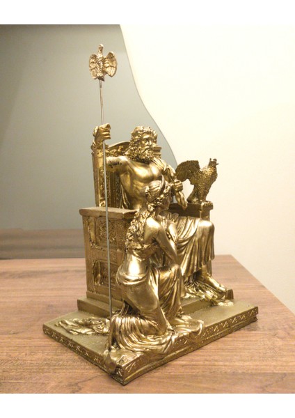 Tasarım Zeus ve Hera Biblo Heykel Ev Dekor Dekoratif Hediyelik modelleri