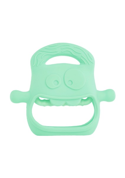 Diş Kaşıyıcı Bebekler Için Silikon Açık Yeşil