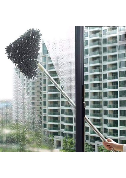 Mop 3 Bölmeli Yerleştirme Çubuğu 1,7 Metre + Elyaf Bez + Şönil Bez fırsatları