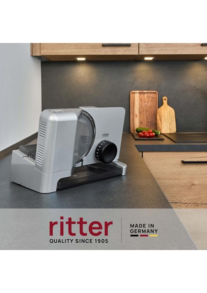 Rıtter E 16 Duo Plus | Çift Bıçaklı (Tırtıklı & Düz) Eco Motorlu Metal Dilimleyici | Made In Germany fiyatları