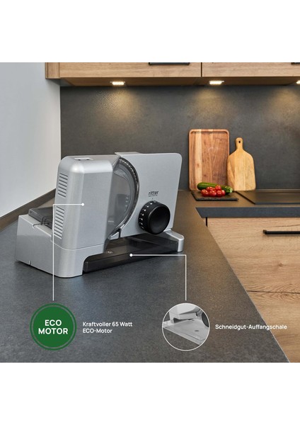 Rıtter E 16 Duo Plus | Çift Bıçaklı (Tırtıklı & Düz) Eco Motorlu Metal Dilimleyici | Made In Germany fırsatları