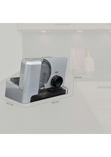 Rıtter E 16 Duo Plus | Çift Bıçaklı (Tırtıklı & Düz) Eco Motorlu Metal Dilimleyici | Made In Germany