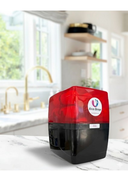 Ecodrop Water Kırmızı-Siyah8 Litre5 Filtre Alkaline Su Arıtma Cihazı fiyatları