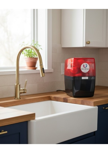 Ecodrop Water Kırmızı-Siyah8 Litre5 Filtre Alkaline Su Arıtma Cihazı indirimleri