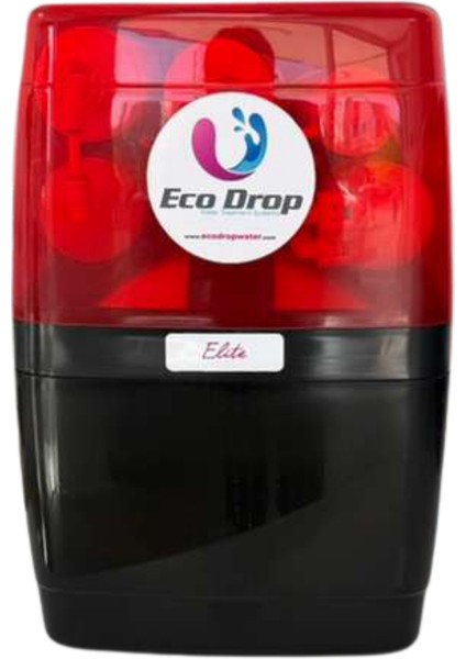 Ecodrop Water Kırmızı-Siyah8 Litre5 Filtre Alkaline Su Arıtma Cihazı
