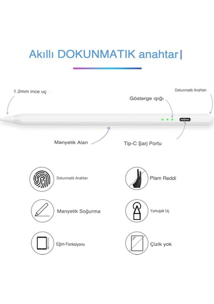 Universal Stylus Pen Manyetik Tablet ve Telefon Kalemi fiyatları