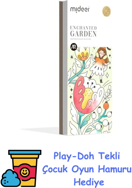 Büyülü Bahçe : Yeni Nesil Sulu Boya Eğlencesi! MD4195, One Size + Play-Doh Oyun Hamuru
