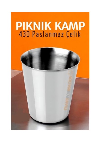 Paslanmaz Çelik Bardak – Kamp, Piknik ve Mutfak Için Dayanıklı Metal Bardak 719313
