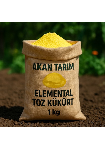 Elemental Tarımsal Kükürt 1 kg | Akrep - Yılan Kovucu