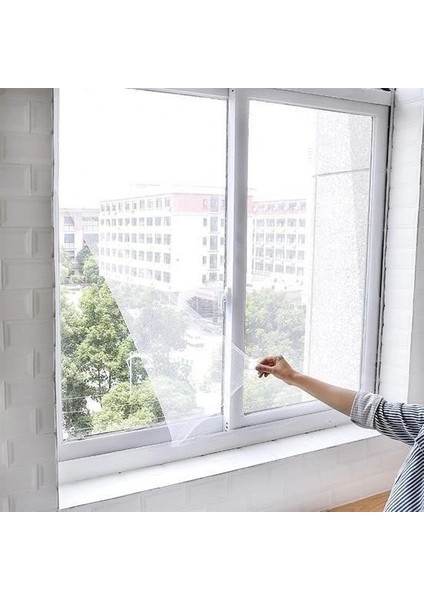 Buffer® Tüm Cam Pencere Kapılara Uyumlu Çift Kanat Pencere Sinekliği fiyatları