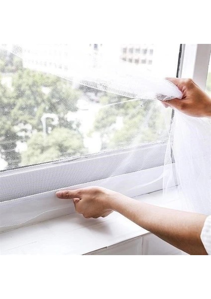 Buffer® Tüm Cam Pencere Kapılara Uyumlu Çift Kanat Pencere Sinekliği indirimleri