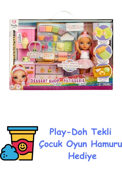Mgae, Rainbow High Littles Kandy’nin Tatlı Dükkanı Seti, Rainbow High + Play-Doh Oyun Hamuru