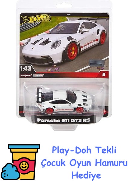 1:43 Premium Arabalar - Porsche Gt3-Rs Çok Renkli + Play-Doh Oyun Hamuru