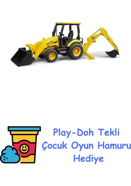 - Jcb Midi Cx Kepçeli Ekskavatör Ölçekli Model + Play-Doh Oyun Hamuru