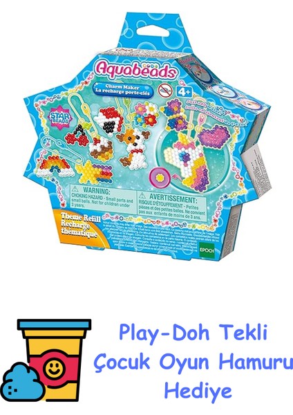 Süs Yapım Seti, Renkli + Play-Doh Oyun Hamuru