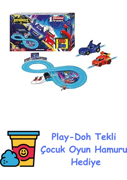 1st Batwheels Aksiyon Zamanı + Play-Doh Oyun Hamuru