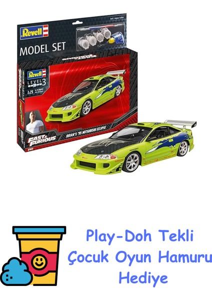 1:25 Ff Brians 95 Eclipse VBA67691 + Play-Doh Oyun Hamuru