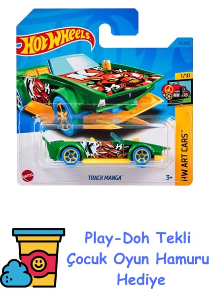 Tekli Arabalar Track Manga HKH45 + Play-Doh Oyun Hamuru