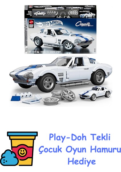 Hot Wheels Elite Corvette, JGR31 + Play-Doh Oyun Hamuru