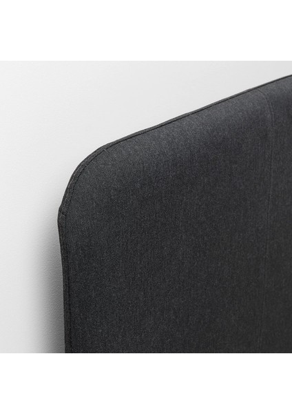 Slattum Çift Kişilik Karyola Vissle Koyu Gri 160 x 200 cm