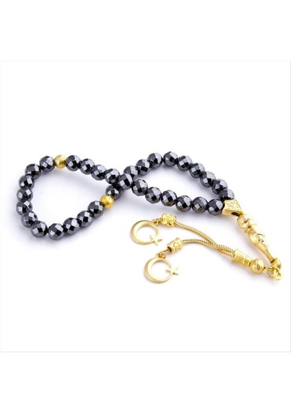 Techmrt Hematit Doğaltaş Tesbih 8 Mm-Antrasit fiyatları