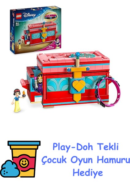 ǀ Disney Princess Pamuk Prenses’in Takı Kutusu 43276, 6 Yaş ve Üzeri Prenses Seven Çocuklar Için Oyuncak Bileklik Içeren Yaratıcı Oyuncak Yapım Seti (358 Parça) + Play-Doh Oyun Hamuru