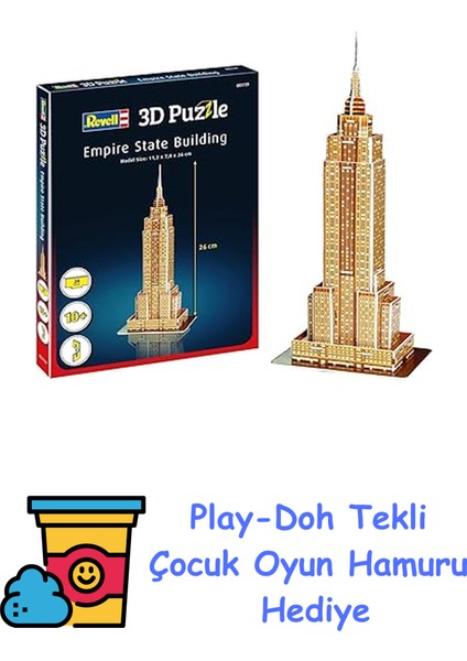 3D Puzzle Empire State Binası + Play-Doh Oyun Hamuru