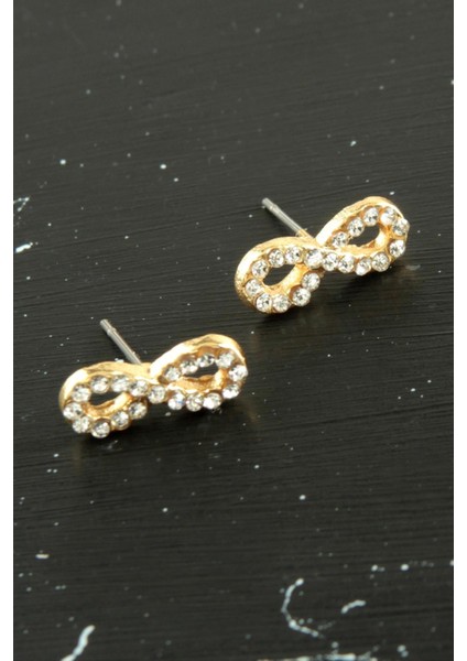 Techmrt Sonsuzluk Taşlı Minik Küpe-Sarı fiyatları