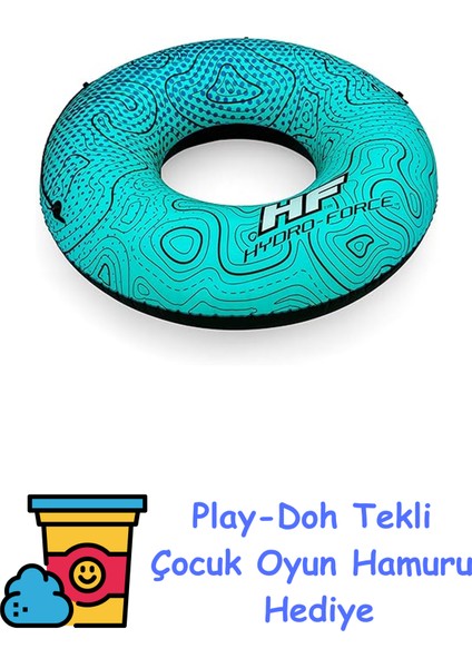 Hydro-Force, Breeze Rider River Simit Yeşil Renk, 106X106X27 + Play-Doh Oyun Hamuru