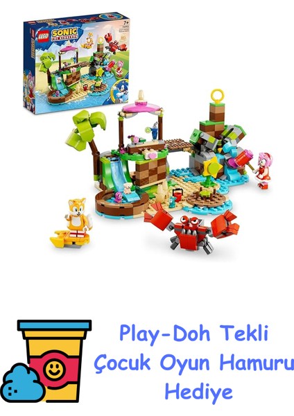 Sonic The Hedgehog Amy’nin Hayvan Kurtarma Adası 76992 – 7 Yaş ve Üzeri Çocuklar Için Eğlenceli Macera Sunan Yaratıcı Oyuncak Yapım Seti, Doğum Günü Hediyesi (388 + Play-Doh Oyun Hamuru